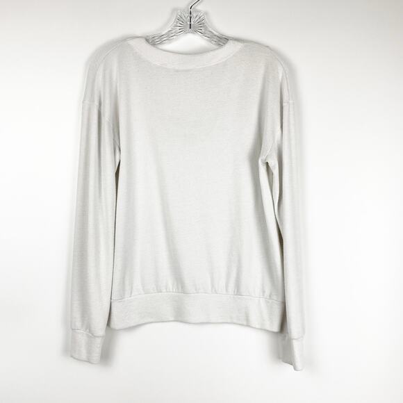 Wilfred Free Antonova Lace Up Knit Blouse Aritzia Lightweight Womens Size Small - Picture 9 of 12